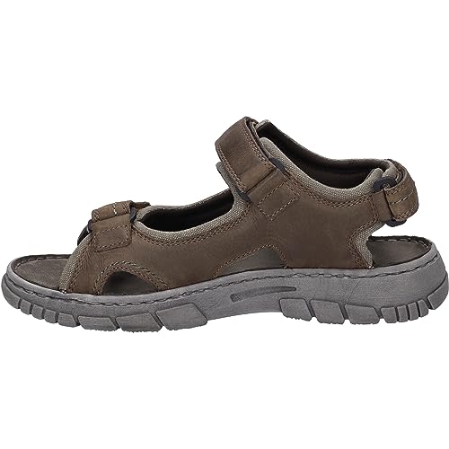 Josef Seibel Herren Klassische Sandalen Brendan 04,Weite G (Normal),Sandaletten,klettsandalen,Sommerschuhe,braun-Kombi,43 EU von Josef Seibel