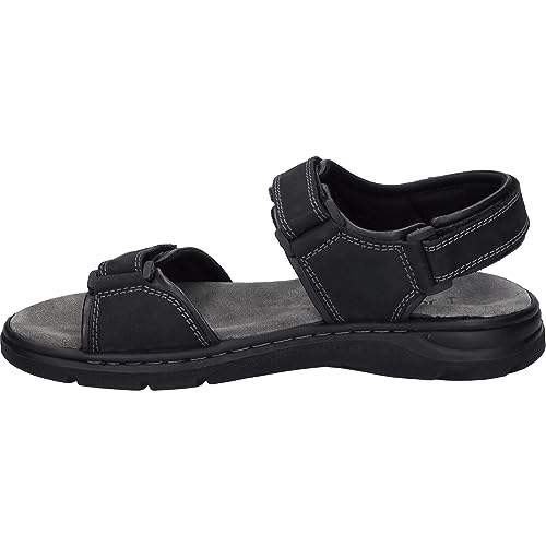 Josef Seibel Herren Klassische Sandalen Marlon 05,Weite G (Normal),Wechselfußbett,sandaletten,klettsandalen,schwarz,43 EU von Josef Seibel