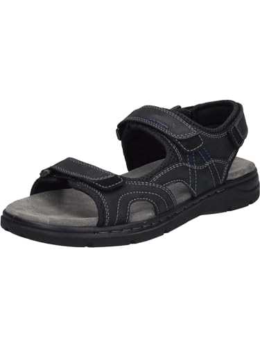Josef Seibel Herren Klassische Sandalen Marlon 06,Weite G (Normal),Wechselfußbett,Sandaletten,klettsandalen,schwarz,46 EU von Josef Seibel
