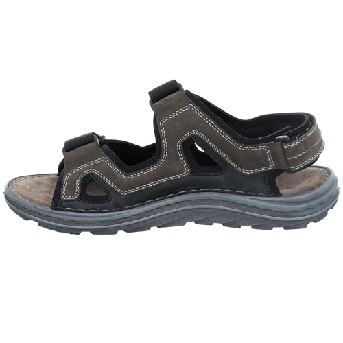 Josef Seibel Herren Klassische Sandalen Raul 20,Weite G (Normal),klettsandalen,maennlich,men's,sandaletten,bequem,Braun (moro-multi),44 EU / 9.5 UK von Josef Seibel