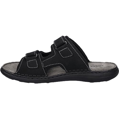 Josef Seibel Herren Klassische Sandalen Vincent 14,Weite G (Normal),klettsandalen,sommerschuhe,freizeitschuhe,schwarz,44 EU von Josef Seibel