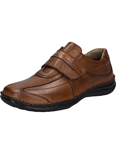 Josef Seibel Herren Kletthalbschuhe ALEC,Weite K (Extra weit),Wechselfußbett,Sneaker,Freizeitschuhe,Sportschuhe,Braun (Cognac),48 EU von Josef Seibel