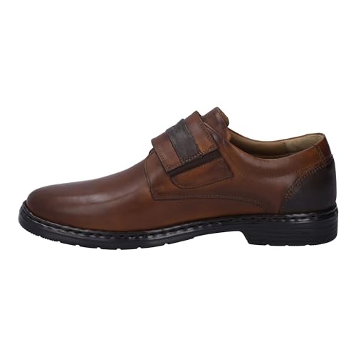 Josef Seibel Herren Kletthalbschuhe Alastair 02,Weite K (Extra weit),Wechselfußbett,Freizeitschuhe,Sportschuhe,Cognac-Kombi,50 EU von Josef Seibel