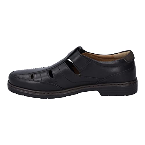 Josef Seibel Herren Kletthalbschuhe Alastair 08,Weite K (Extra weit),Wechselfußbett,Freizeitschuhe,Klettverschluss,schwarz,40 EU von Josef Seibel