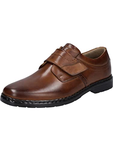 Josef Seibel Herren Kletthalbschuhe Alastair 16,Weite K (Extra weit),Wechselfußbett,Strassenschuhe,Freizeitschuhe,Cognac,50 EU von Josef Seibel