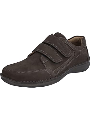 Josef Seibel Herren Kletthalbschuhe Anvers 90,Weite K (Extra weit),Wechselfußbett,Klettverschluss,Klettschuhe,Sneaker,Grau (Asphalt),44 EU von Josef Seibel