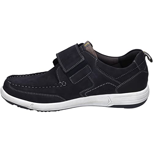 Josef Seibel Herren Kletthalbschuhe Enrico 24,Weite G (Normal),Wechselfußbett,Klettverschluss,Klettschuhe,Sneaker,Indigo-Kombi,46 EU von Josef Seibel