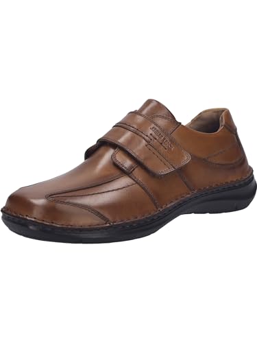 Josef Seibel Herren Kletthalbschuhe New Anvers 02,Weite K (Extra weit),Wechselfußbett,Freizeitschuhe,Klettverschluss,Cognac,47 EU von Josef Seibel
