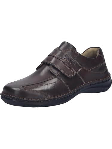 Josef Seibel Herren Kletthalbschuhe New Anvers 02,Weite K (Extra weit),Wechselfußbett,Klettschuhe,Strassenschuhe,Sneaker,Tabak,42 EU von Josef Seibel
