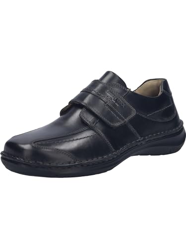Josef Seibel Herren Kletthalbschuhe New Anvers 02,Weite K (Extra weit),Wechselfußbett,Sneaker,Freizeitschuhe,schwarz,45 EU von Josef Seibel