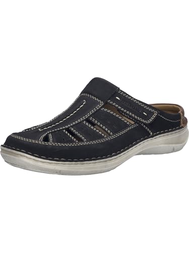 Josef Seibel Herren Kletthalbschuhe New Anvers 76,Weite K (Extra weit),Wechselfußbett,Klettschuhe,Strassenschuhe,dunkelblau,42 EU von Josef Seibel