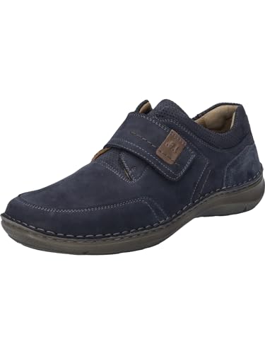 Josef Seibel Herren Kletthalbschuhe New Anvers 83,Weite K (Extra weit),Wechselfußbett,Freizeitschuhe,Klettverschluss,Indigo,47 EU von Josef Seibel