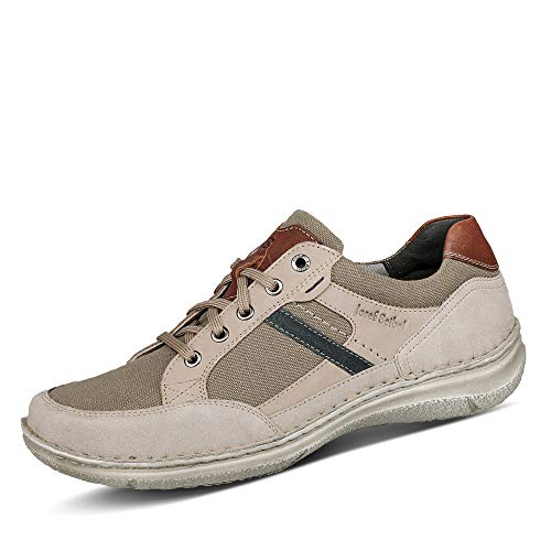 Josef Seibel Herren Low-Top Sneaker Anvers 79,Weite K (Extra weit),Wechselfußbett,Man,Halbschuhe,straßenschuhe,beige-Multi,40 EU / 6.5 UK von Josef Seibel