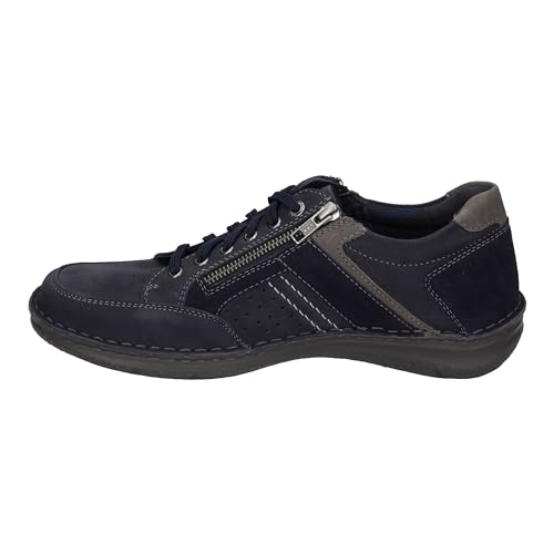 Josef Seibel Herren Low-Top Sneaker Anvers 87,Weite K (Extra weit),Wechselfußbett,Laufschuhe,schnürschuhe,Indigo-Kombi,39 EU von Josef Seibel