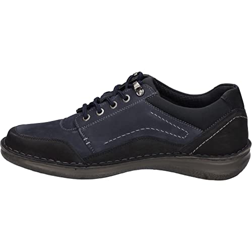 Josef Seibel Herren Low-Top Sneaker Anvers 98,Weite K (Extra weit),Wechselfußbett,Freizeitschuhe,Turnschuhe,Blau (Indigo-Kombi),42 EU von Josef Seibel