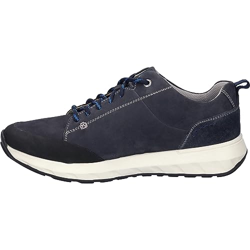 Josef Seibel Herren Low-Top Sneaker Cameron 02,Weite G (Normal),Wechselfußbett,Laufschuhe,schnürschuhe,schnürer,Indigo-Kombi,47 EU von Josef Seibel