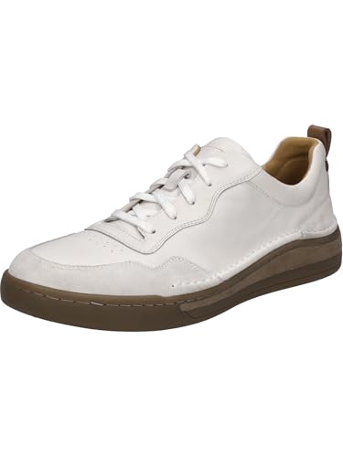 Josef Seibel Herren Low-Top Sneaker Cleve 01,Weite G (Normal),Wechselfußbett,Freizeitschuhe,Turnschuhe,Laufschuhe,Weiss,48 EU von Josef Seibel