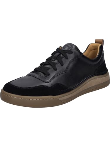 Josef Seibel Herren Low-Top Sneaker Cleve 01,Weite G (Normal),Wechselfußbett,Freizeitschuhe,Turnschuhe,Laufschuhe,schwarz,49 EU von Josef Seibel