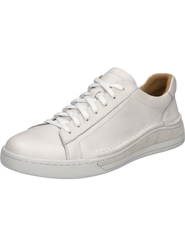 Josef Seibel Herren Low-Top Sneaker Cleve 02,Weite G (Normal),Wechselfußbett,Freizeitschuhe,Turnschuhe,Laufschuhe,Weiss,42 EU von Josef Seibel