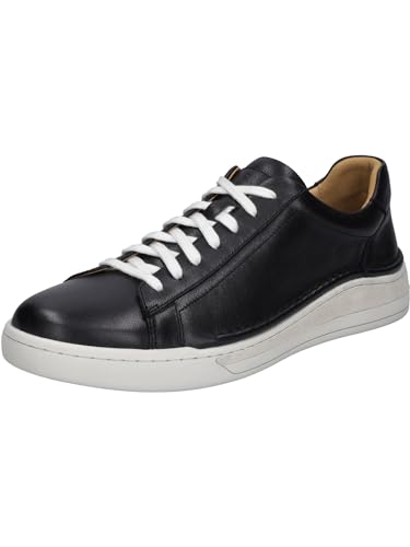 Josef Seibel Herren Low-Top Sneaker Cleve 02,Weite G (Normal),Wechselfußbett,Freizeitschuhe,Turnschuhe,Laufschuhe,schwarz,43 EU von Josef Seibel