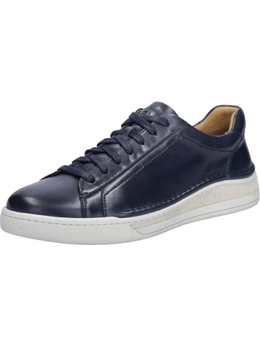 Josef Seibel Herren Low-Top Sneaker Cleve 02,Weite G (Normal),Wechselfußbett,Sportschuhe,Freizeitschuhe,Turnschuhe,dunkelblau,42 EU von Josef Seibel