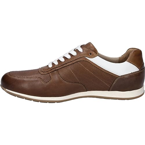 Josef Seibel Herren Low-Top Sneaker Colby 01,Weite G (Normal),Wechselfußbett,Freizeitschuhe,Turnschuhe,Laufschuhe,Cognac,47 EU von Josef Seibel