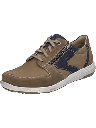 Josef Seibel Herren Low-Top Sneaker Enrico 20,Weite G (Normal),Wechselfußbett,Halbschuhe,straßenschuhe,Sportschuhe,Beige (Taupe-Kombi),43 EU von Josef Seibel