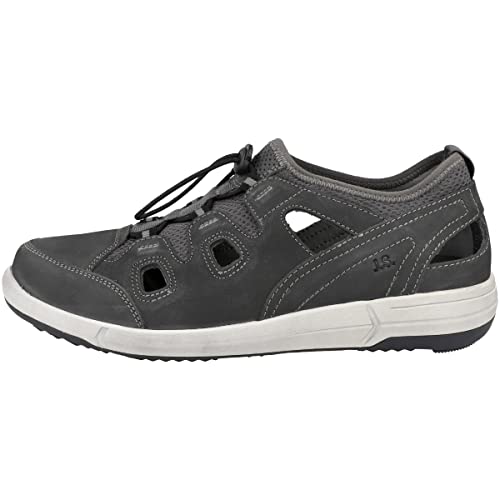 Josef Seibel Herren Low-Top Sneaker Enrico 22,Weite G (Normal),Wechselfußbett,Sportschuhe,Freizeitschuhe,Grau (Granit-Kombi),45 EU / 10 UK von Josef Seibel