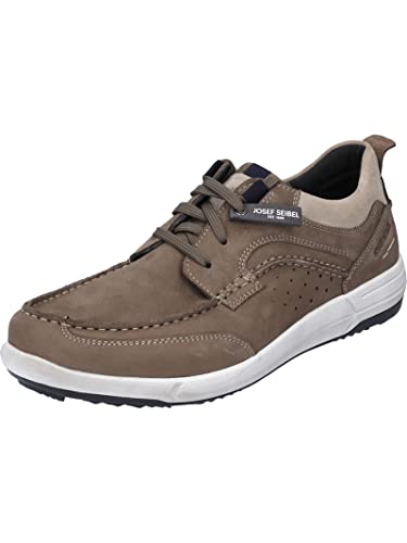 Josef Seibel Herren Low-Top Sneaker Enrico 25,Weite G (Normal),Wechselfußbett,Turnschuhe,Laufschuhe,schnürschuhe,Braun (Vulcano-Kombi),42 EU von Josef Seibel