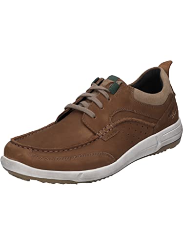 Josef Seibel Herren Low-Top Sneaker Enrico 25,Weite G (Normal),Wechselfußbett,Strassenschuhe,Freizeitschuhe,Braun (Tabak-Kombi),40 EU von Josef Seibel