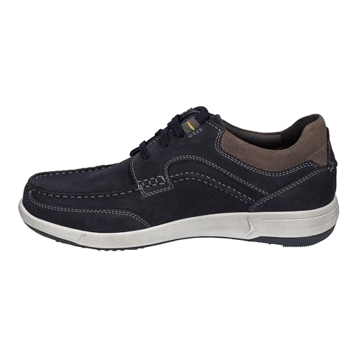 Josef Seibel Herren Low-Top Sneaker Enrico 25,Weite G (Normal),Wechselfußbett,Sportschuhe,Freizeitschuhe,Blau (Indigo-Kombi),40 EU / 6.5 UK von Josef Seibel