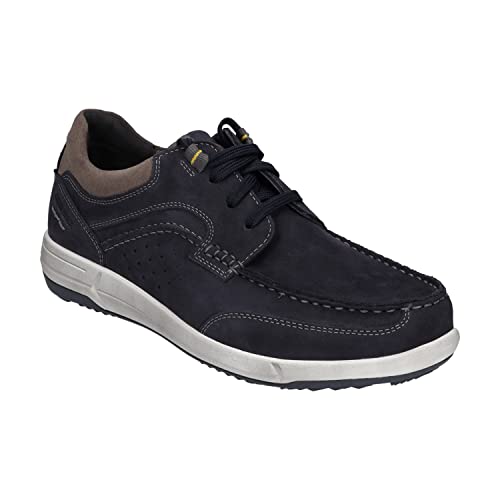 Josef Seibel Herren Low-Top Sneaker Enrico 25,Weite G (Normal),Wechselfußbett,straßenschuhe,Strassenschuhe,Blau (Indigo-Kombi),47 EU / 12 UK von Josef Seibel