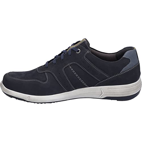 Josef Seibel Herren Low-Top Sneaker Enrico 28,Weite G (Normal),Wechselfußbett,Sportschuhe,Freizeitschuhe,Blau (Indigo-Kombi),39 EU von Josef Seibel