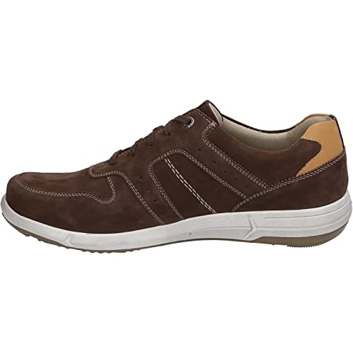 Josef Seibel Herren Low-Top Sneaker Enrico 28,Weite G (Normal),Wechselfußbett,Sportschuhe,Freizeitschuhe,Braun (Brandy-Kombi),41 EU von Josef Seibel