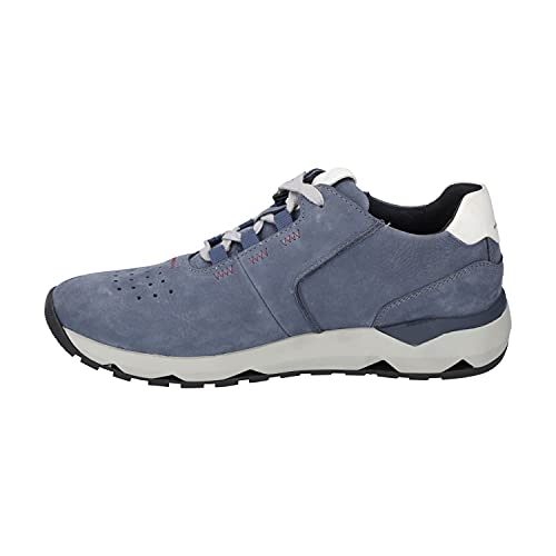 Josef Seibel Herren Low-Top Sneaker Jeremiah 01,Weite G (Normal),Wechselfußbett,Laufschuhe,schnürschuhe,schnürer,Blau (Jeans-Kombi),40 EU / 6.5 UK von Josef Seibel