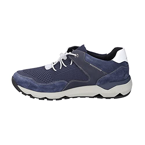 Josef Seibel Herren Low-Top Sneaker Jeremiah 02,Weite G (Normal),Wechselfußbett,Freizeitschuhe,Laufschuhe,Freizeit,blau-Kombi,46 EU / 11 UK von Josef Seibel