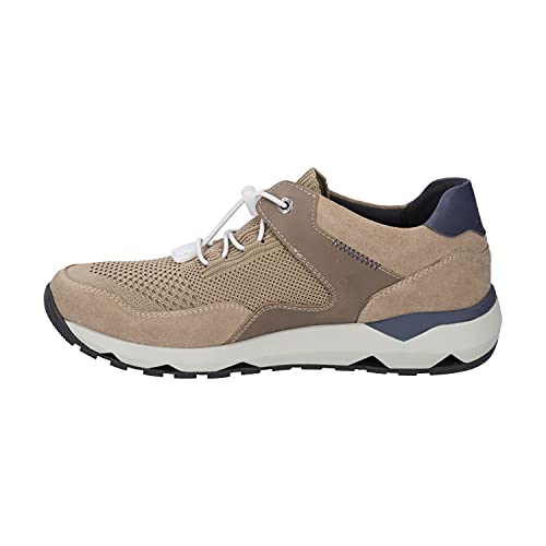 Josef Seibel Herren Low-Top Sneaker Jeremiah 02,Weite G (Normal),Wechselfußbett,Laufschuhe,Freizeit,sportlich,Man,beige-Kombi,47 EU / 12 UK von Josef Seibel