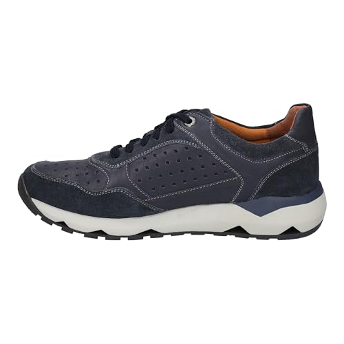 Josef Seibel Herren Low-Top Sneaker Jeremiah 04,Weite G (Normal),Wechselfußbett,Laufschuhe,schnürschuhe,schnürer,Blau (Ocean-Kombi),43 EU von Josef Seibel