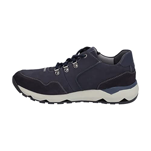 Josef Seibel Herren Low-Top Sneaker Jeremiah 06,Weite G (Normal),Wechselfußbett,Laufschuhe,schnürschuhe,schnürer,Blau (Indigo-Kombi),40 EU von Josef Seibel