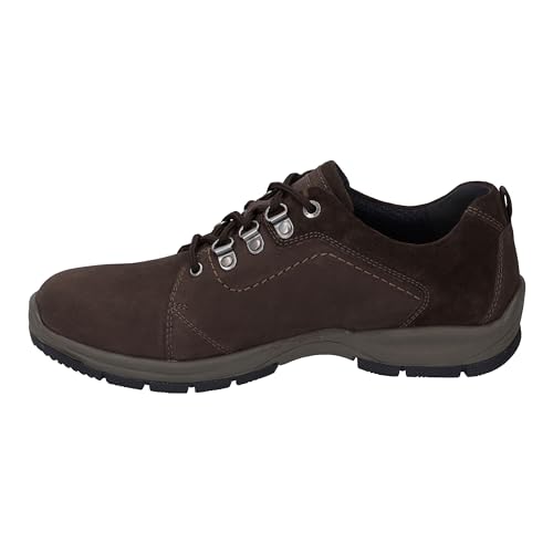 Josef Seibel Herren Low-Top Sneaker Lenny 55,Weite K (Extra weit),Wechselfußbett,wasserdicht,Halbschuhe,Sportschuhe,braun-Kombi,43 EU von Josef Seibel