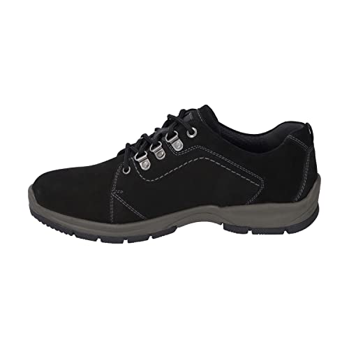 Josef Seibel Herren Low-Top Sneaker Lenny 55,Weite K (Extra weit),Wechselfußbett,wasserdicht,Laufschuhe,schnürschuhe,schwarz,44 EU von Josef Seibel