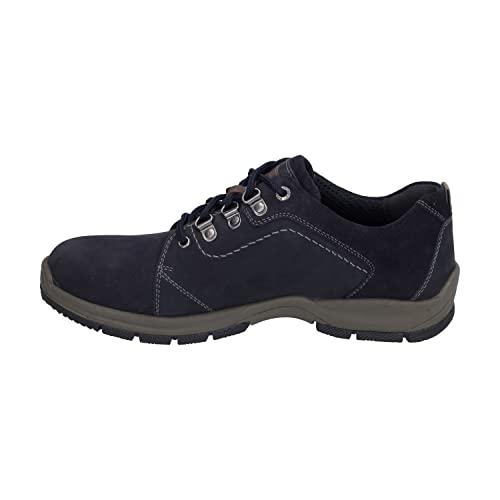 Josef Seibel Herren Low-Top Sneaker Lenny 55,Weite K (Extra weit),Wechselfußbett,wasserdicht,Strassenschuhe,Blau (Indigo-Kombi),43 EU von Josef Seibel