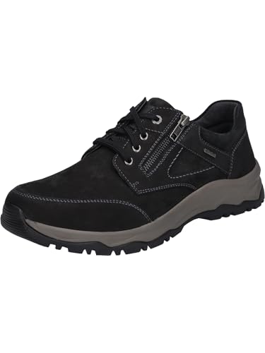 Josef Seibel Herren Low-Top Sneaker Leroy 55,Weite H (Weit),Wechselfußbett,wasserdicht,schnürschuhe,schnürer,schwarz,40 EU von Josef Seibel