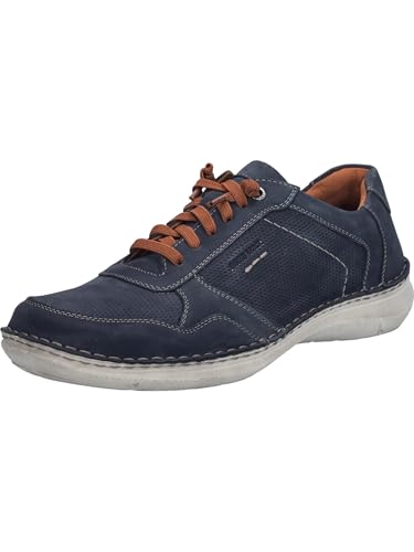 Josef Seibel Herren Low-Top Sneaker New Anvers 97,Weite K (Extra weit),Wechselfußbett,Turnschuhe,Laufschuhe,schnürer,Indigo,47 EU von Josef Seibel