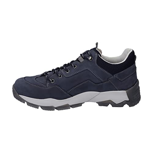 Josef Seibel Herren Low-Top Sneaker Philipp 51,Weite G (Normal),Wechselfußbett,wasserdicht,Freizeitschuhe,Blau (Ocean-Kombi),45 EU von Josef Seibel