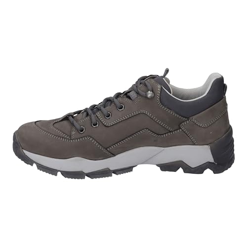 Josef Seibel Herren Low-Top Sneaker Philipp 51,Weite G (Normal),Wechselfußbett,wasserdicht,Turnschuhe,Laufschuhe,Grau (Asphalt-Kombi),43 EU von Josef Seibel