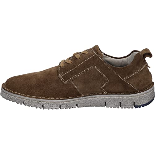 Josef Seibel Herren Low-Top Sneaker Ruben 49,Weite G (Normal),Wechselfußbett,Freizeitschuhe,Turnschuhe,Laufschuhe,braun,42 EU von Josef Seibel