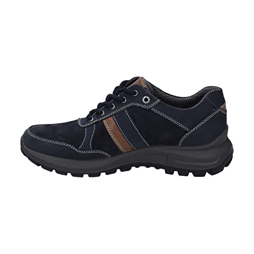 Josef Seibel Herren Low-Top Sneaker Stefan 50,Weite G (Normal),Wechselfußbett,wasserdicht,Freizeitschuhe,Blau (Indigo-Kombi),44 EU von Josef Seibel