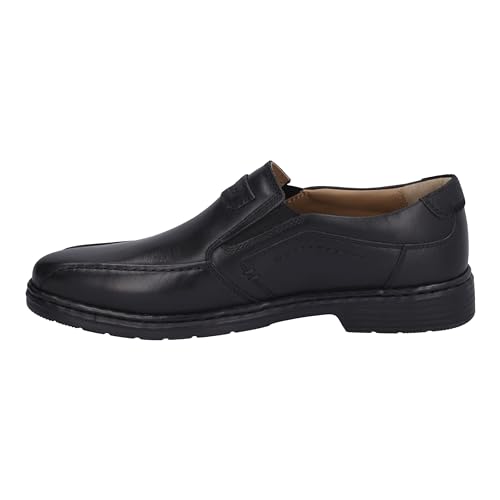 Josef Seibel Herren Slipper Alastair 03,Weite K (Extra weit),Wechselfußbett,Freizeit,Mokassins,Halbschuhe,Slip-ons,schwarz,44 EU von Josef Seibel