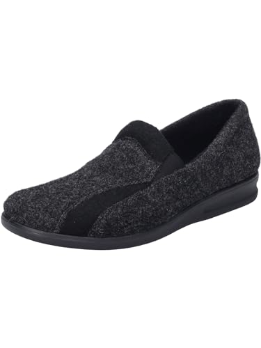Josef Seibel Herren Pantoffeln Belfort 108, Männer Hausschuhe,Weite G (Normal),Filz-Pantoffeln,kuschelig warm,Winter,anthrazit,48 EU von Josef Seibel